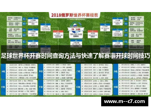 足球世界杯开赛时间查询方法与快速了解赛事开球时间技巧 足球世界杯开赛时间查询方法与快速了解赛事开球时间技巧