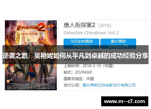 逆袭之路：吴艳妮如何从平凡到卓越的成功经验分享