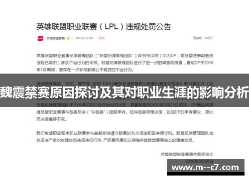 魏震禁赛原因探讨及其对职业生涯的影响分析