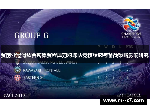赛前亚冠淘汰赛密集赛程压力对球队竞技状态与备战策略影响研究 赛前亚冠淘汰赛密集赛程压力对球队竞技状态与备战策略影响研究