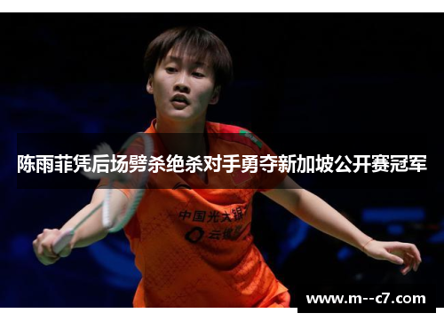 陈雨菲凭后场劈杀绝杀对手勇夺新加坡公开赛冠军
